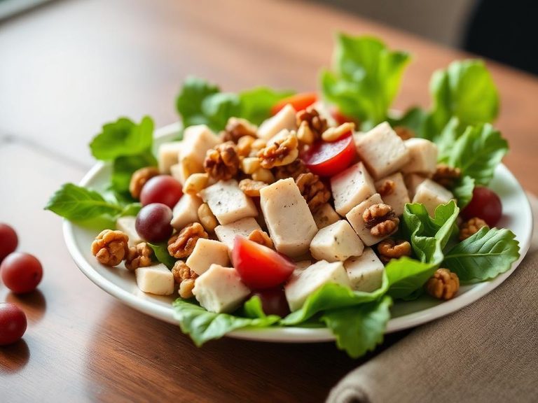 Turkey Salad with Grapes and Walnuts