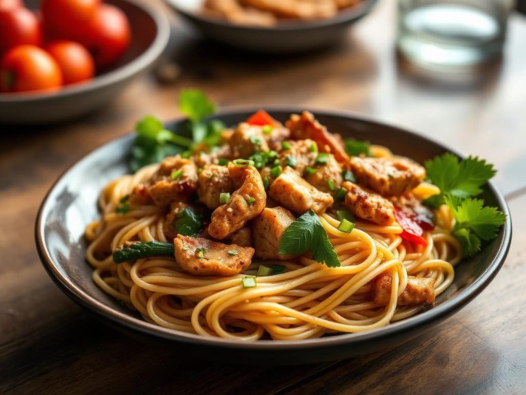 Turkey Stir-Fry with Noodles