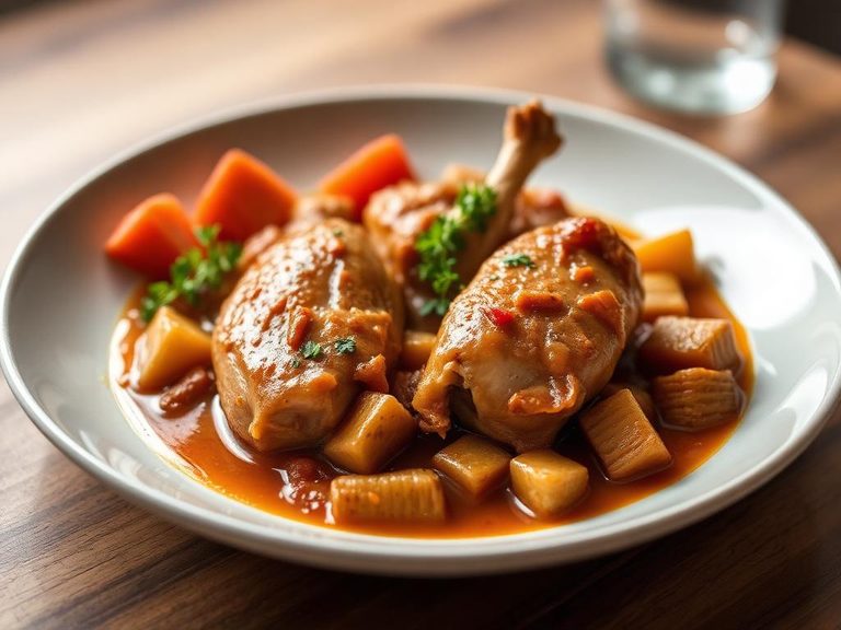 Turkey thigh stew