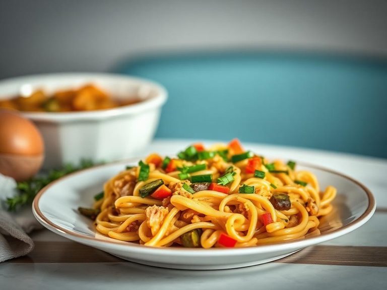 Turkey vegetable noodle casserole