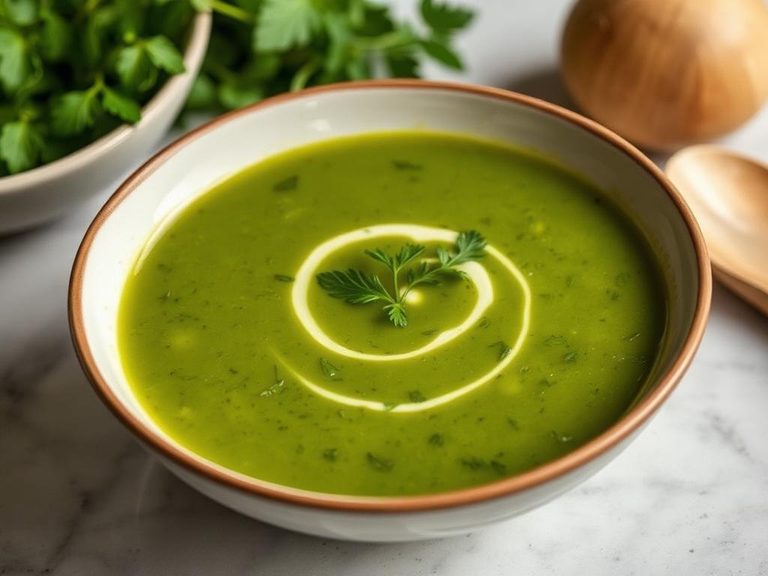 Turnip green soup