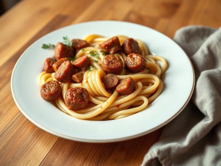 Tuscan Sausage and Cream Pasta