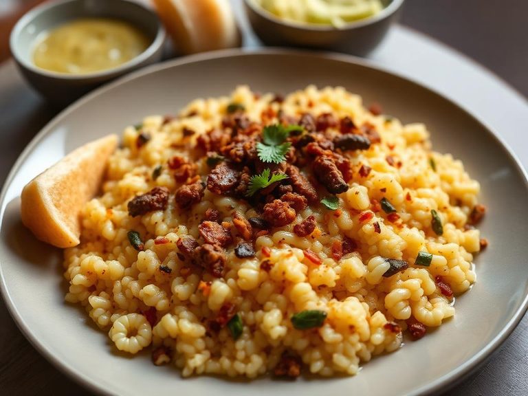 Upma (Indian savory porridge)