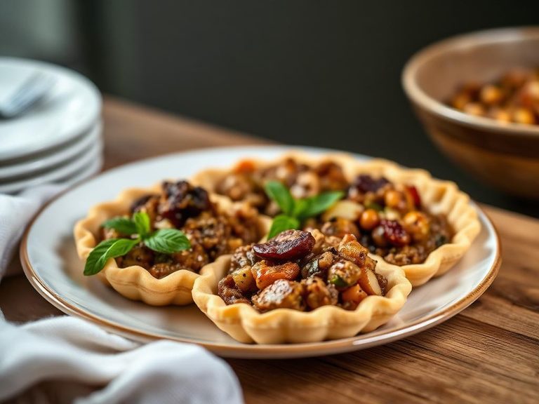 Used as a filling for savory pastries or pies