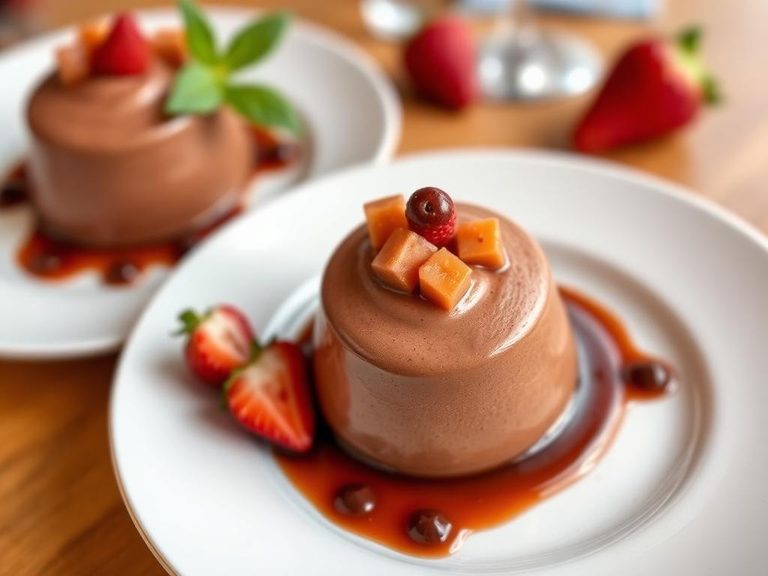 Used as a garnish for chocolate mousse