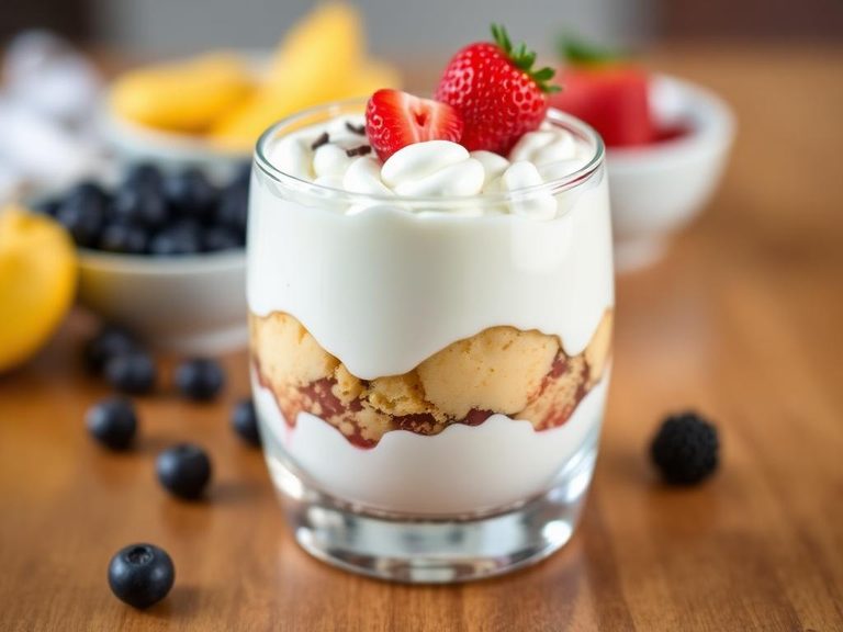 Used as a sweet layer in a baby food parfait