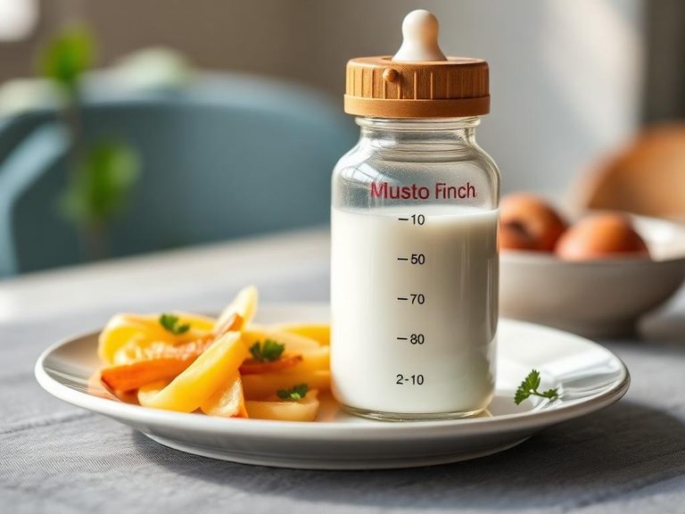 Used in a bottle for supplemental feeding