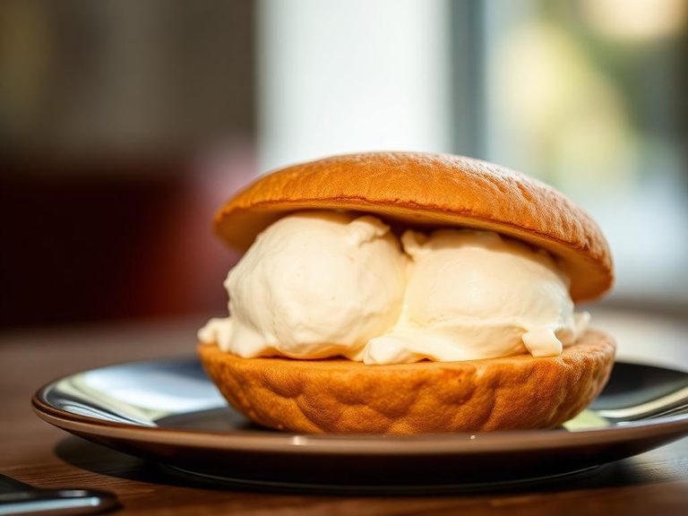 Vanilla ice cream sandwich