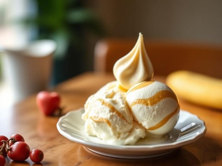Vanilla Pudding Swirl Ice Cream
