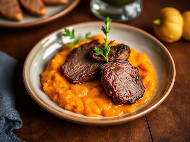 Veal and Sweet Potato Mash