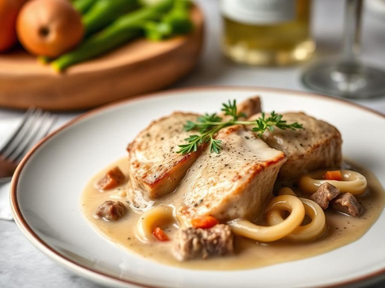 Veal in White Wine Sauce