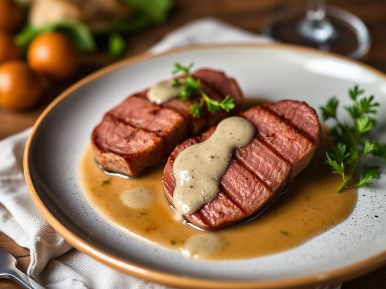 Veal Medallions with Morel Sauce