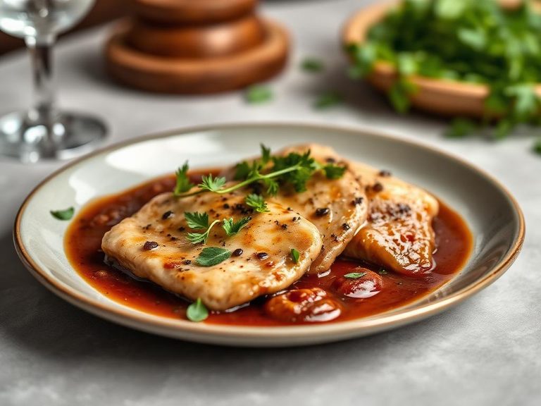 Veal scaloppine al Marsala