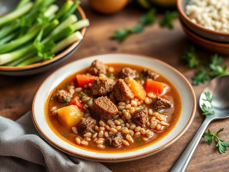 Vegetable Beef Barley Soup