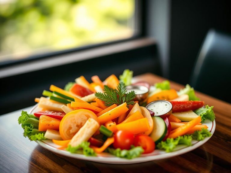 Vegetable crudité platter