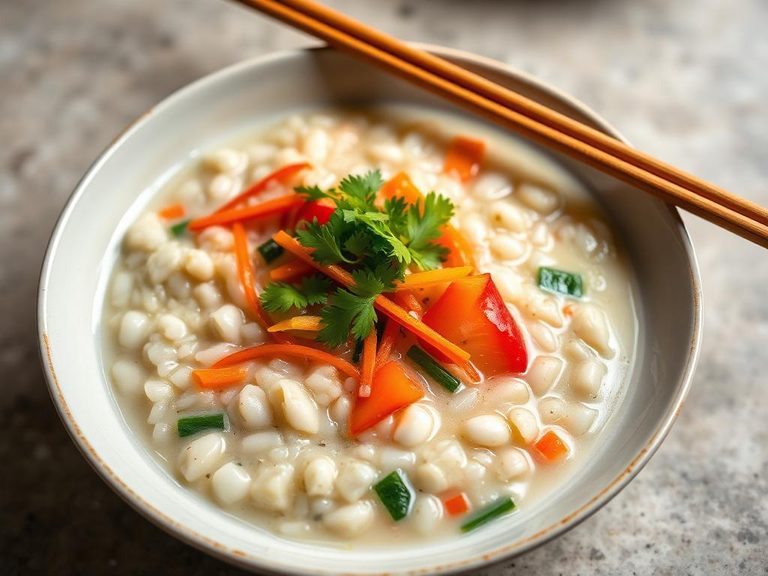 Vegetable-Infused Rice Porridge