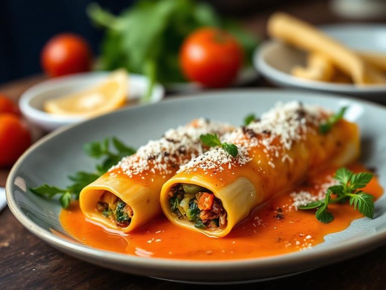 Vegetable-stuffed Cannelloni