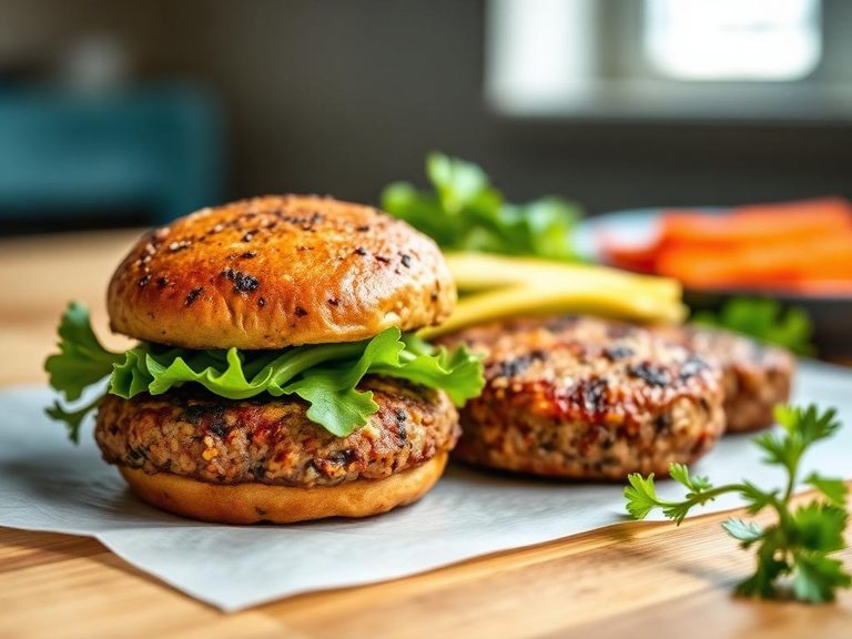 Vegetarian burger patties