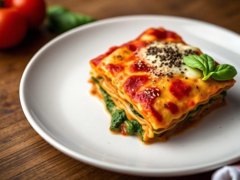 Vegetarian Lasagna with Spinach and Ricotta