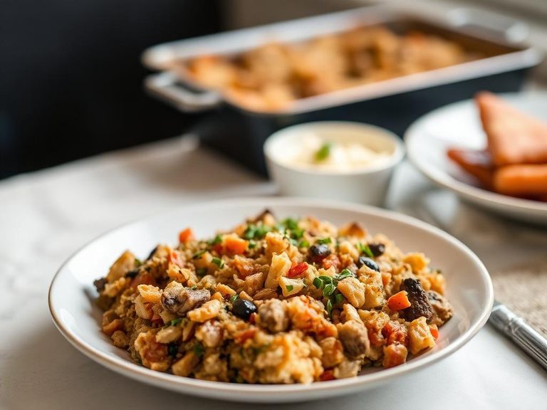 Vegetarian Stuffing Bake