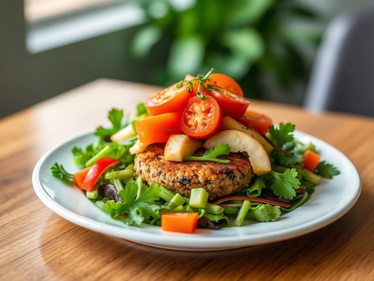 Veggie Patty Salad