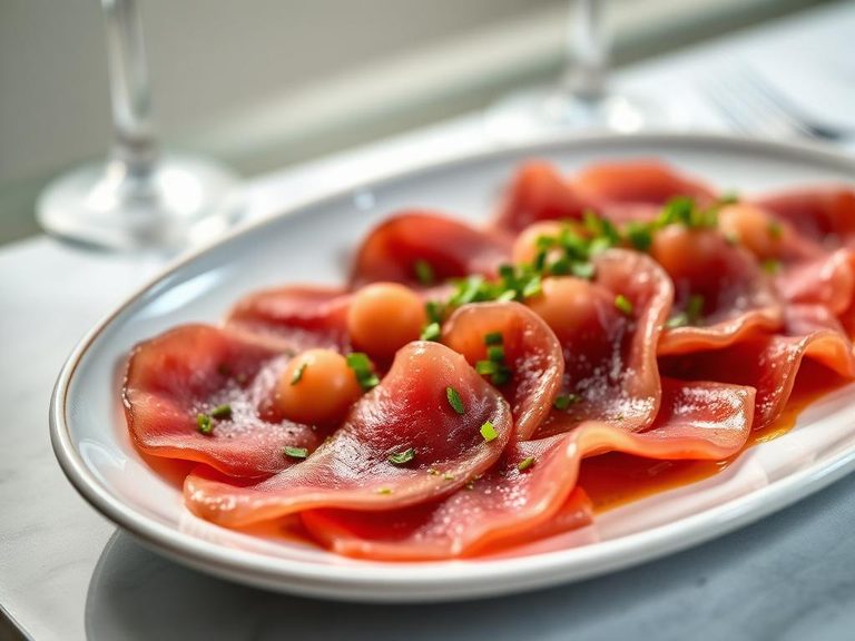 Venison carpaccio