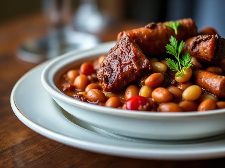 Venison Sausage and Bean Cassoulet