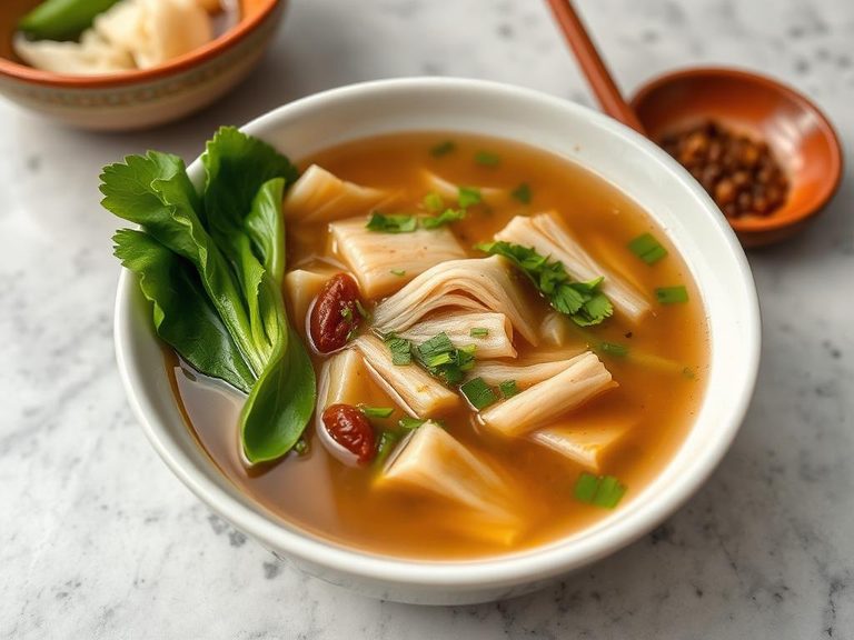 Vietnamese Canh Bắp Cabbage Soup