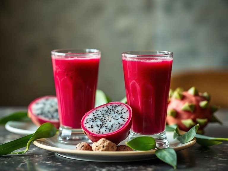 Vietnamese dragon fruit juice