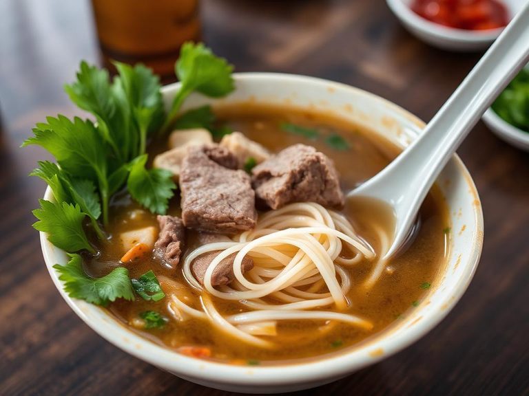 Vietnamese Pho Bo (beef noodle soup)