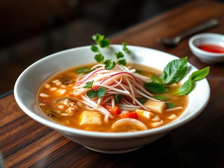 Vietnamese Pho garnish