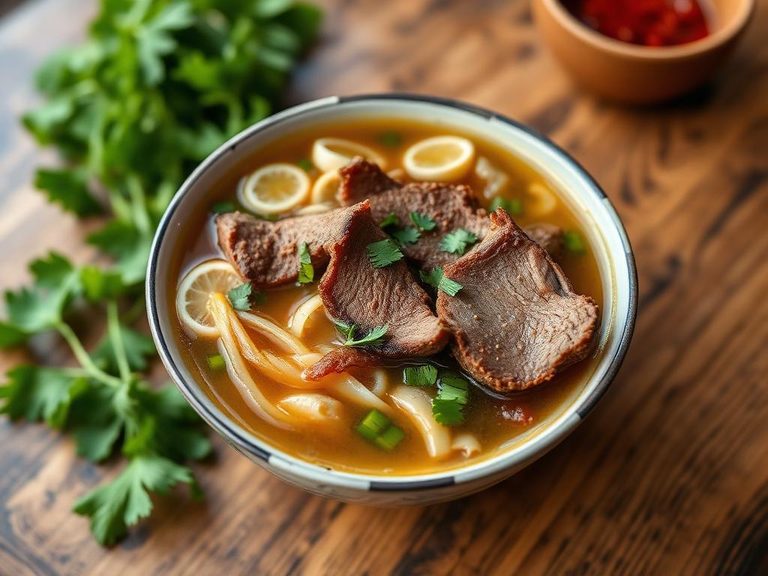 Vietnamese Pho with brisket