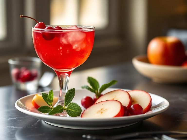 Vodka Cranberry Apple Cocktail