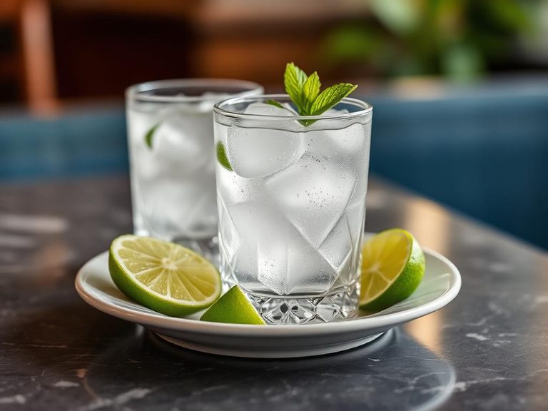 Vodka Soda with Lime