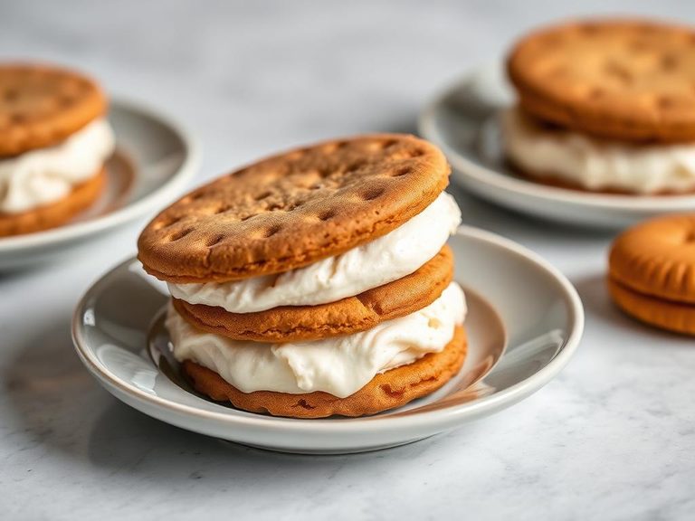 Wafer Cookie Ice Cream Sandwiches