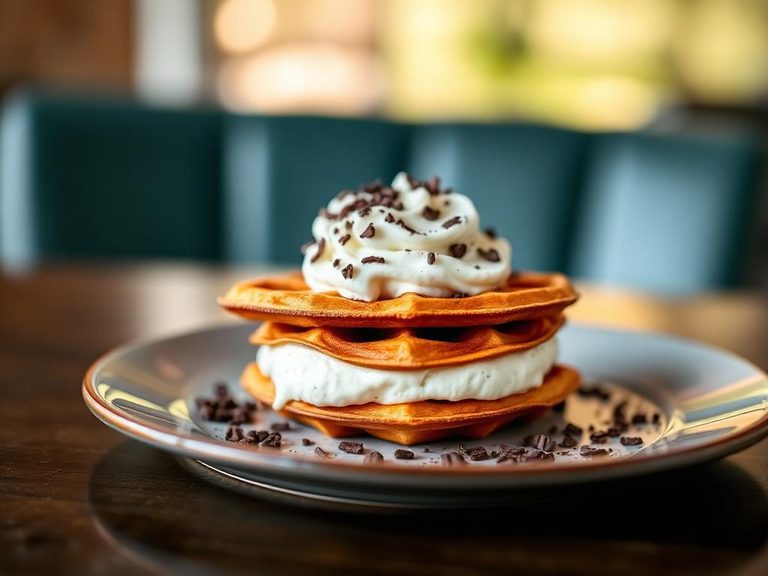 Waffle Ice Cream Sandwich