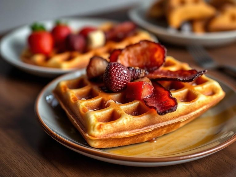 Waffles with Bacon