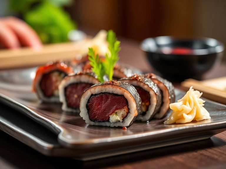 Wagyu beef sushi