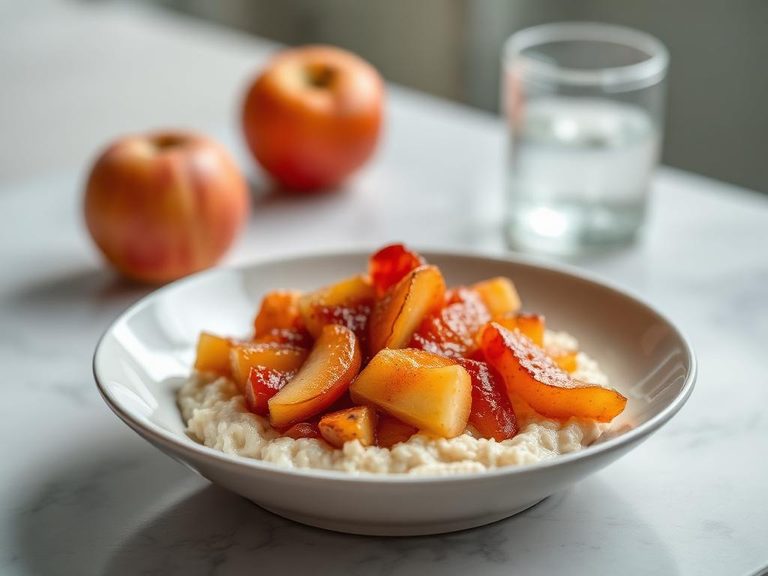 Warm Apple Topping for Oatmeal or Yogurt