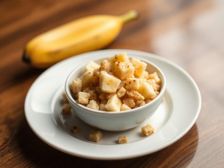 Warm Cereal with Mashed Banana