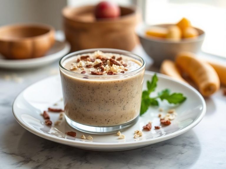 Warm oat-based smoothie thickener