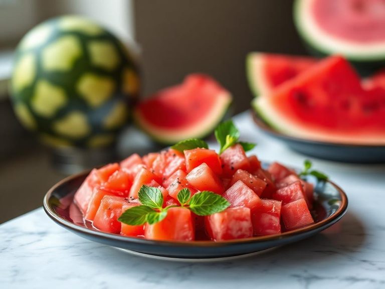 Watermelon gazpacho