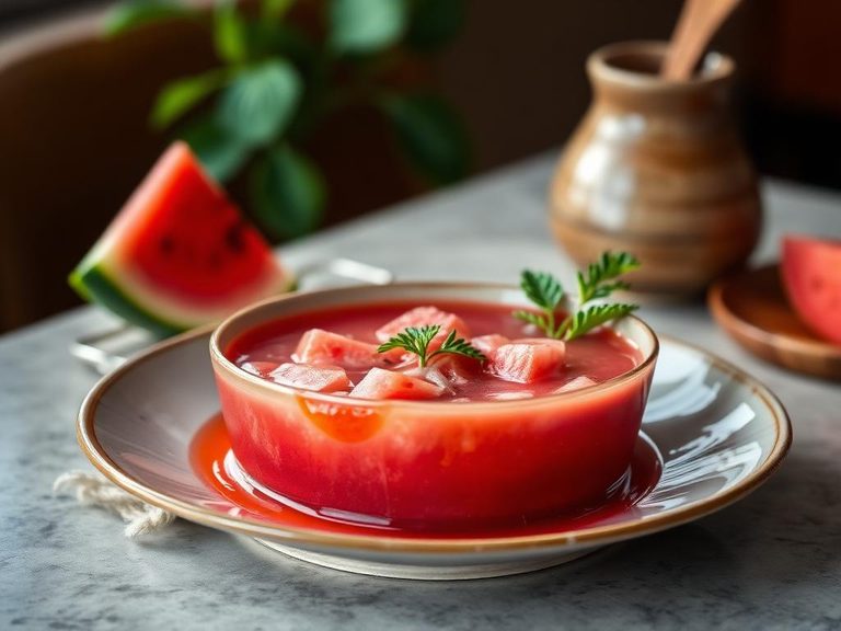 Watermelon Rind Soup
