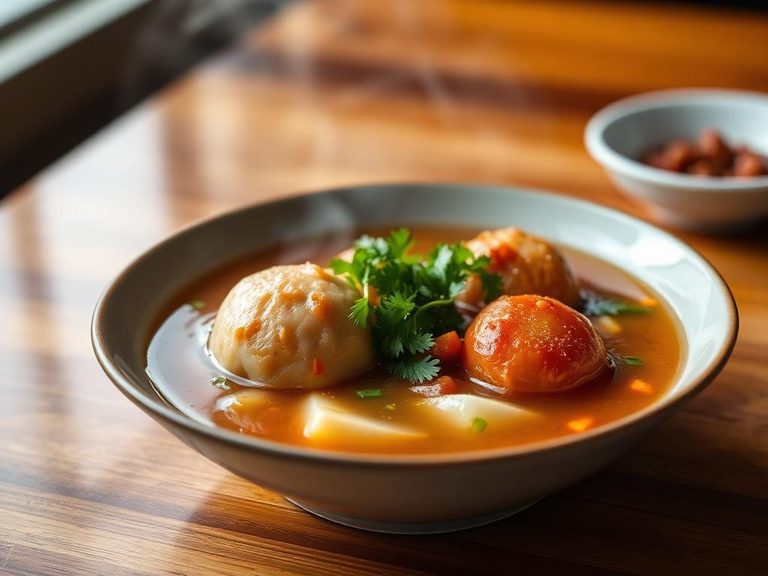 Waxgourd and Fish Ball Soup