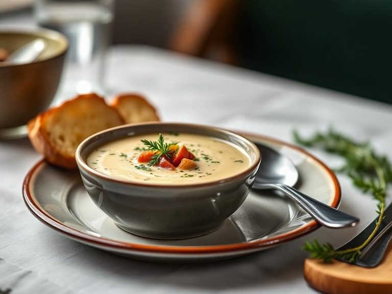 Welsh onion soup