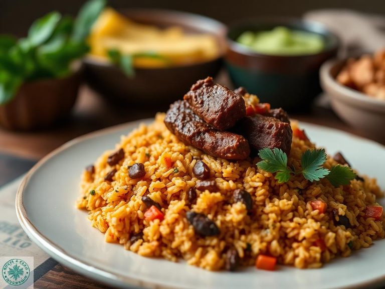 West African Jollof Rice with Beef
