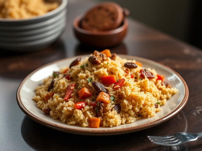 West African Jollof Rice with Vegetables
