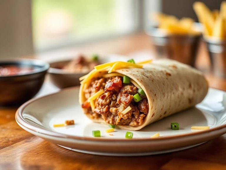 Wet Burrito with Pork and Cheese