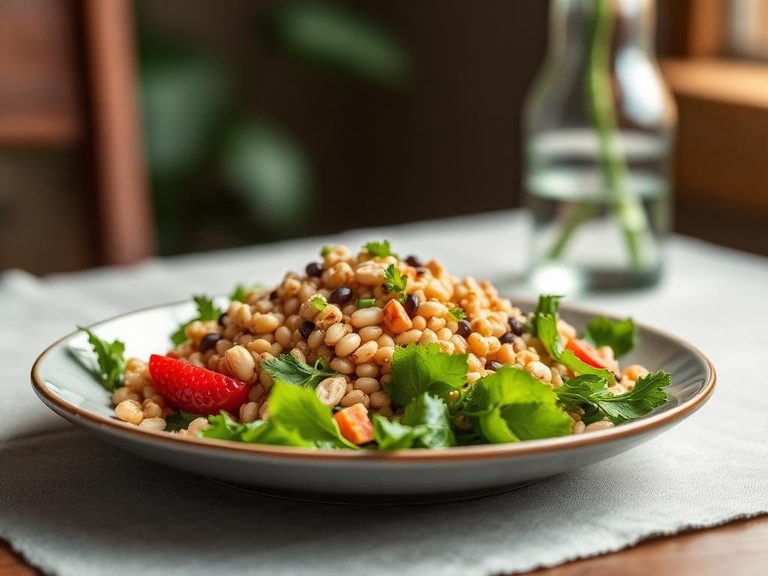 Wheat berries salad