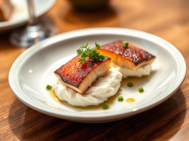 Whipped fish and fat dessert